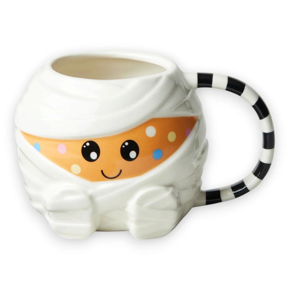 Tim Hortons 20oz Timbits Mummy Figural Mug 20 oz White Ceramic 2026 New